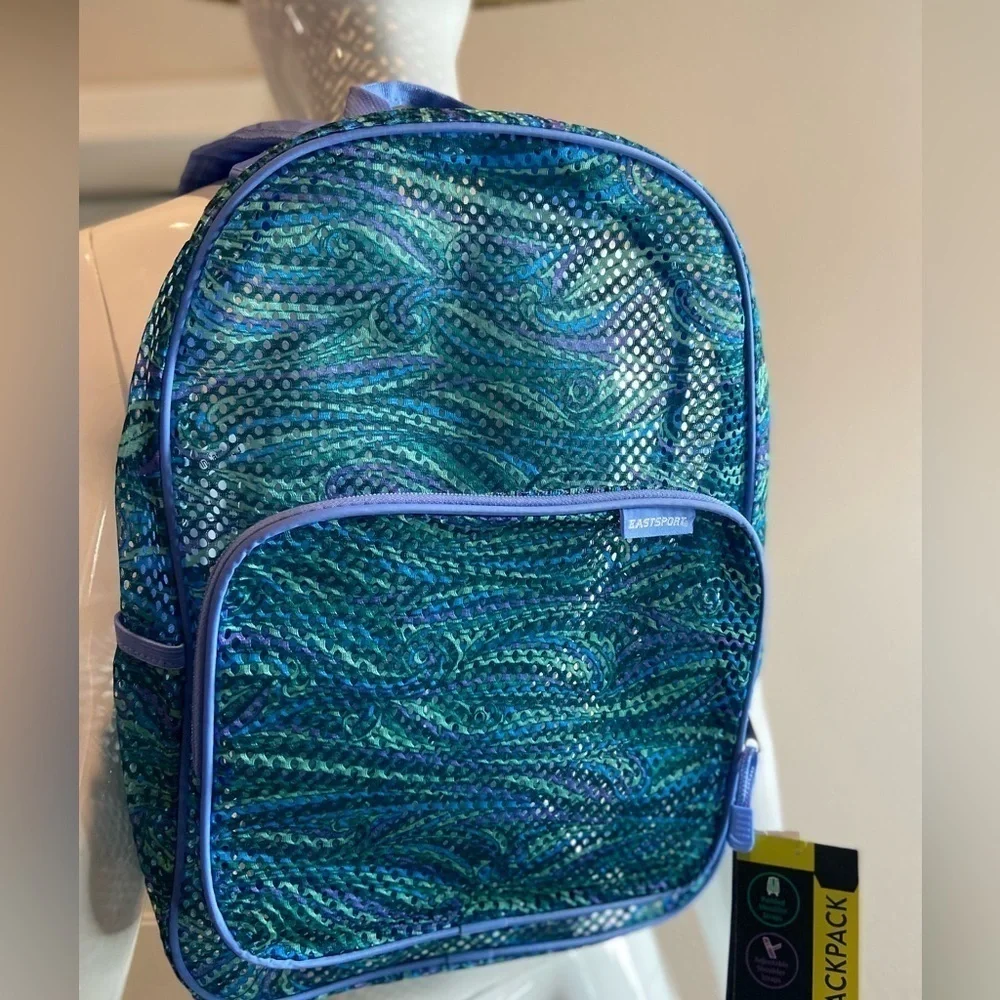 Eastsport~NWT~Multi-Purpose Mesh Spirit Backpack~Front Pocket~Adjustable Straps